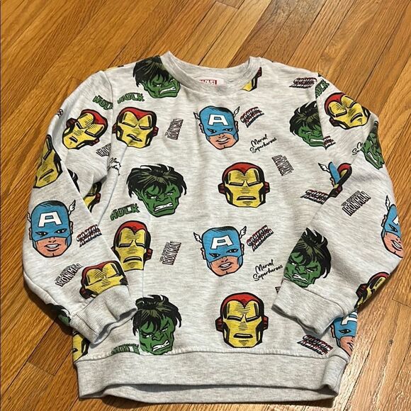 Marvel Super Hero Sweatshirt Size 7-8 - Picture 1 of 2